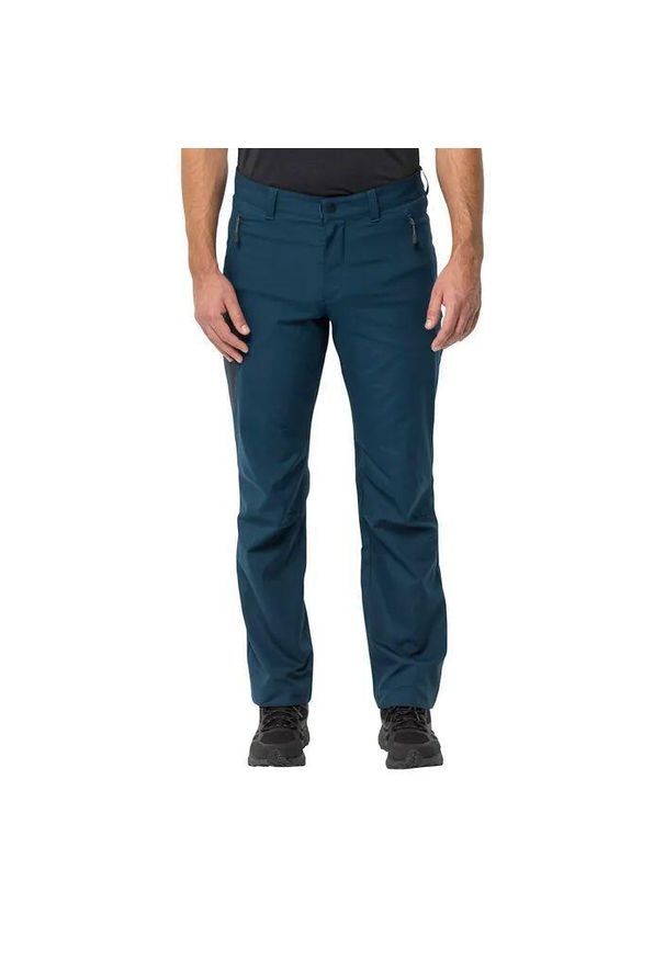 Spodnie softshellowe męskie Jack Wolfskin Active Track. Kolor: niebieski. Długość: długie