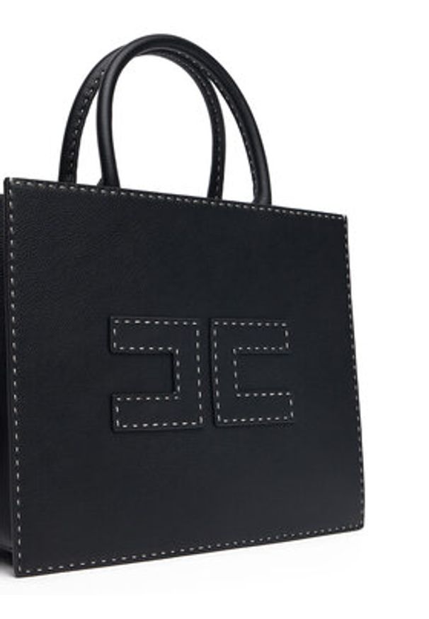 Elisabetta Franchi Torebka BS-09A-51E2-V460 Czarny. Kolor: czarny. Materiał: skórzane