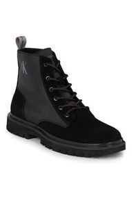 Calvin Klein Jeans Trzewiki Eva Mid Laceup Lth Boot Hiking YM0YM00842 Czarny. Kolor: czarny #2