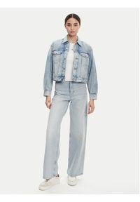 Calvin Klein Jeans Kurtka jeansowa 90s LV047C791G Niebieski Relaxed Fit. Kolor: niebieski. Materiał: bawełna