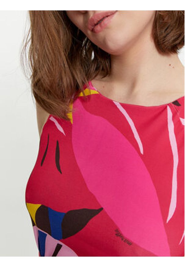 Marella Sukienka codzienna Eracle 2413621054 Różowy Regular Fit. Okazja: na co dzień. Kolor: różowy. Materiał: syntetyk. Typ sukienki: proste. Styl: casual