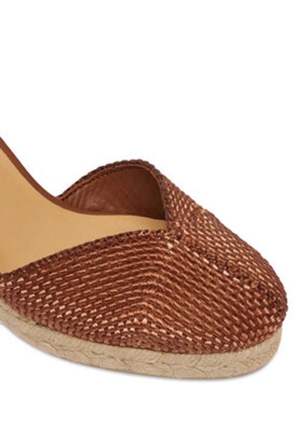 Castañer Espadryle Cora 026131-2000 Brązowy. Kolor: brązowy. Materiał: materiał