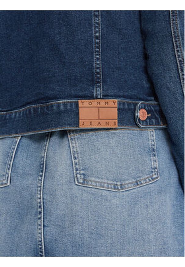 Tommy Jeans Kurtka jeansowa Vivianne DW0DW17959 Niebieski Slim Fit. Kolor: niebieski. Materiał: bawełna