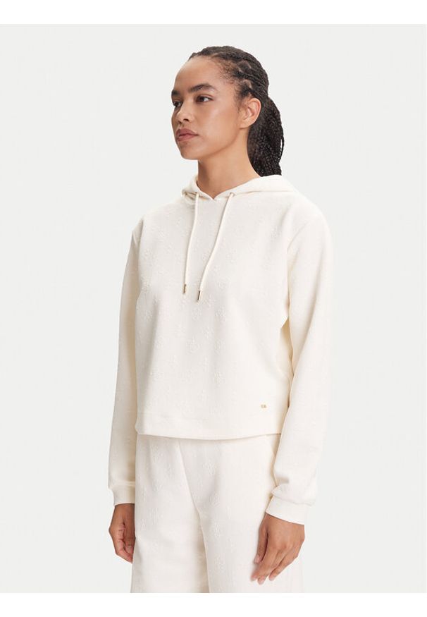 Guess Bluza V5YQ04 KBSL2 Écru Regular Fit. Materiał: syntetyk