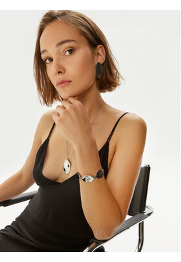 Calvin Klein Bransoletka 35000619 Srebrny. Materiał: metalowe. Kolor: srebrny