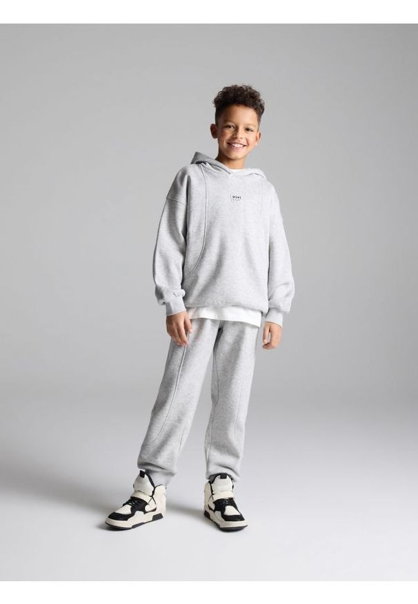 Reserved - Bawełniany komplet - jasnoszary. Kolor: szary. Materiał: bawełna