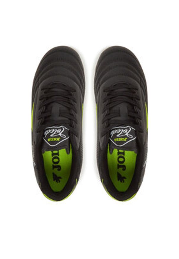Joma Buty do piłki nożnej Toledo Jr 2501 TOJS2501FG Czarny. Kolor: czarny. Materiał: skóra