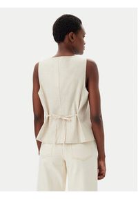 GAP - Gap Kamizelka 714973-02 Beżowy Slim Fit. Kolor: beżowy. Materiał: bawełna #3