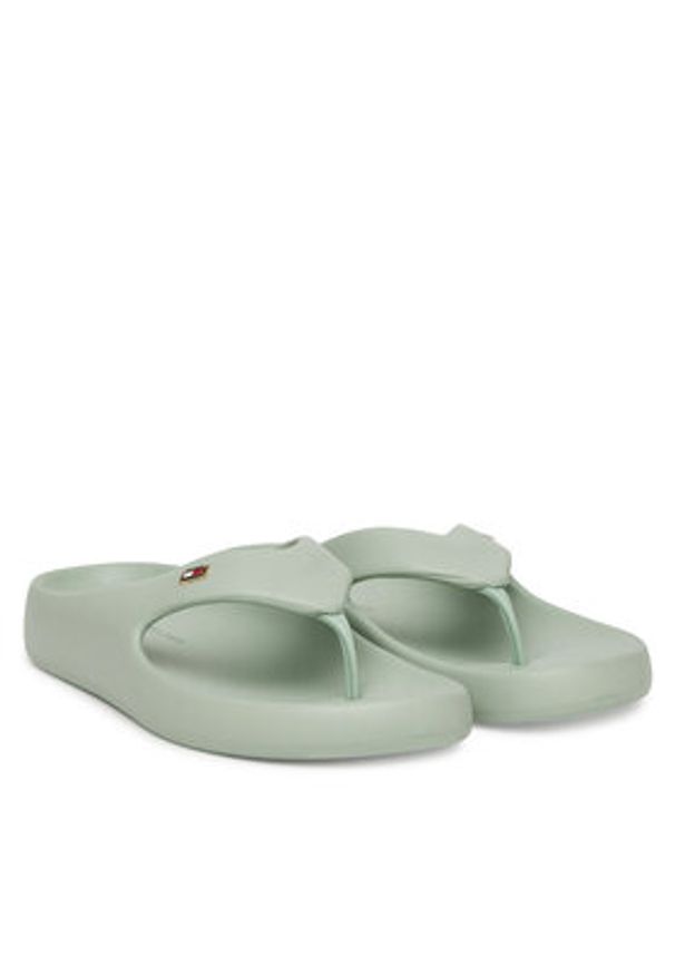 TOMMY HILFIGER - Tommy Hilfiger Japonki Th Comfort Beach Sandal FW0FW08522 Turkusowy. Kolor: turkusowy