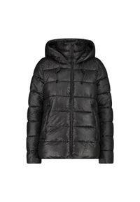 Kurtka puchowa z kapturem z efektem 3D dla kobiet CMP. Typ kołnierza: kaptur. Kolor: czarny. Materiał: puch #1