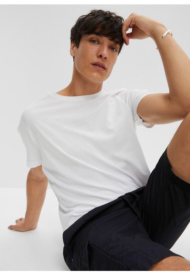 bonprix - T-shirt (5 szt.). Kolor: biały