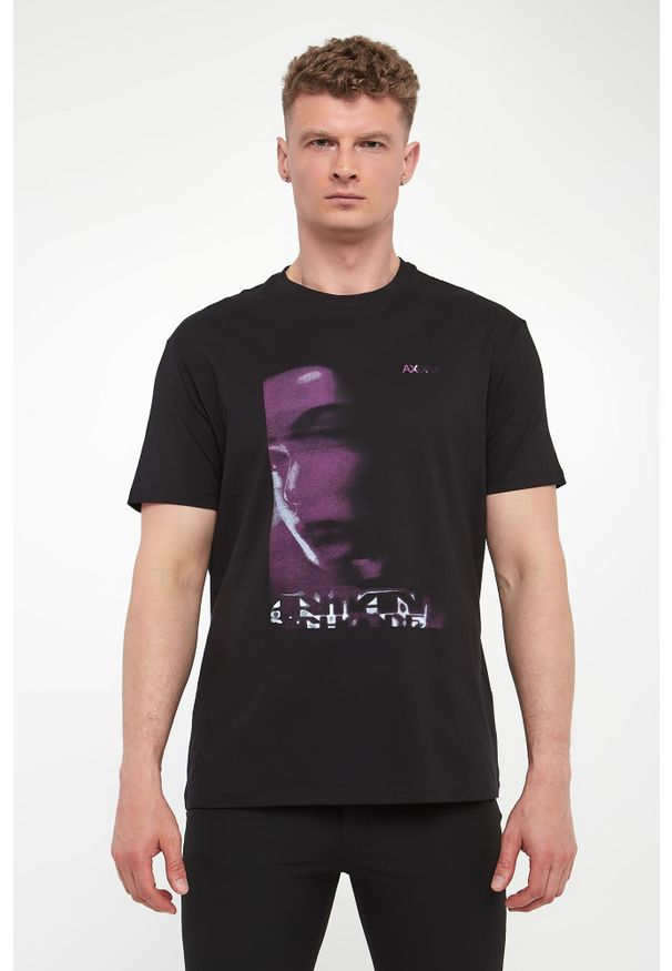 Armani Exchange - T-shirt męski bawełniany ARMANI EXCHANGE. Materiał: bawełna