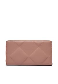 Calvin Klein Duży Portfel Damski Re-Lock Quilt Za Wallet Lg K60K610774 Różowy. Kolor: różowy. Materiał: skóra #3