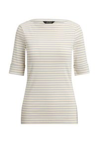 Lauren Ralph Lauren - LAUREN RALPH LAUREN Bluzka Judy 200P13919001 Beżowy Regular Fit. Kolor: beżowy. Materiał: bawełna #6