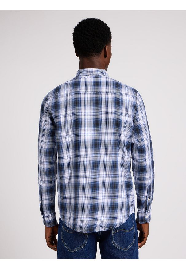 Lee - LEE MĘSKA KOSZULA LEE CLEAN WESTERN SHIRT DRAMA BLUE 112349934