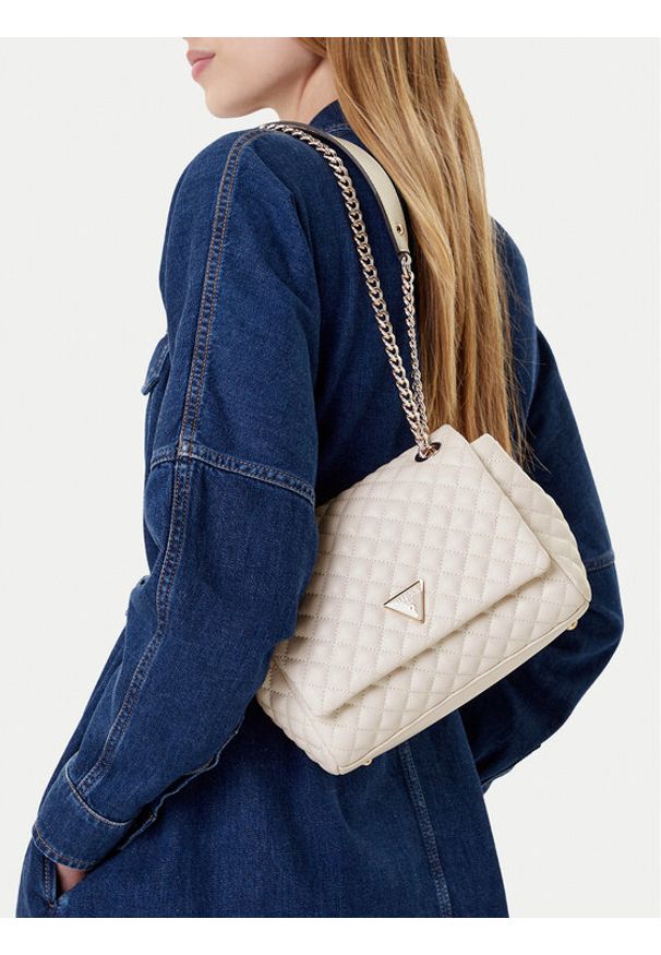 Guess Torebka Everlee HWQG86 79210 Biały. Kolor: biały. Materiał: skórzane