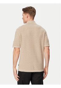 BOSS Koszula H-Nappo 50560494 Beżowy Regular Fit. Kolor: beżowy. Materiał: bawełna #5