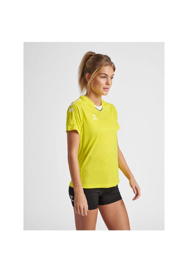 Damski poliestrowy dżersej Hummel Hmlcore XK. Kolor: żółty. Materiał: jersey, poliester. Sport: piłka ręczna