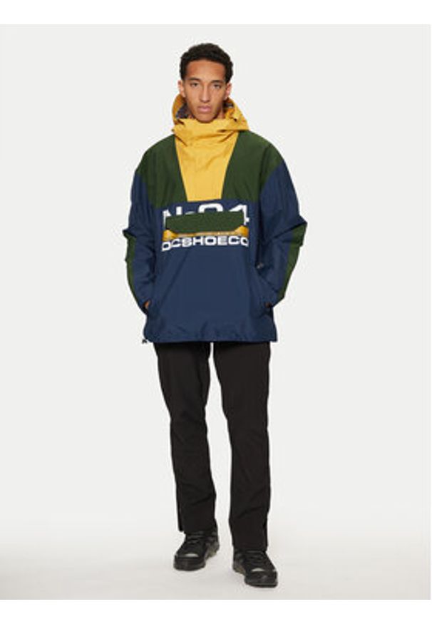 DC Kurtka snowboardowa ADYTJ03077 Granatowy Standard Fit. Kolor: niebieski. Materiał: syntetyk. Sport: snowboard