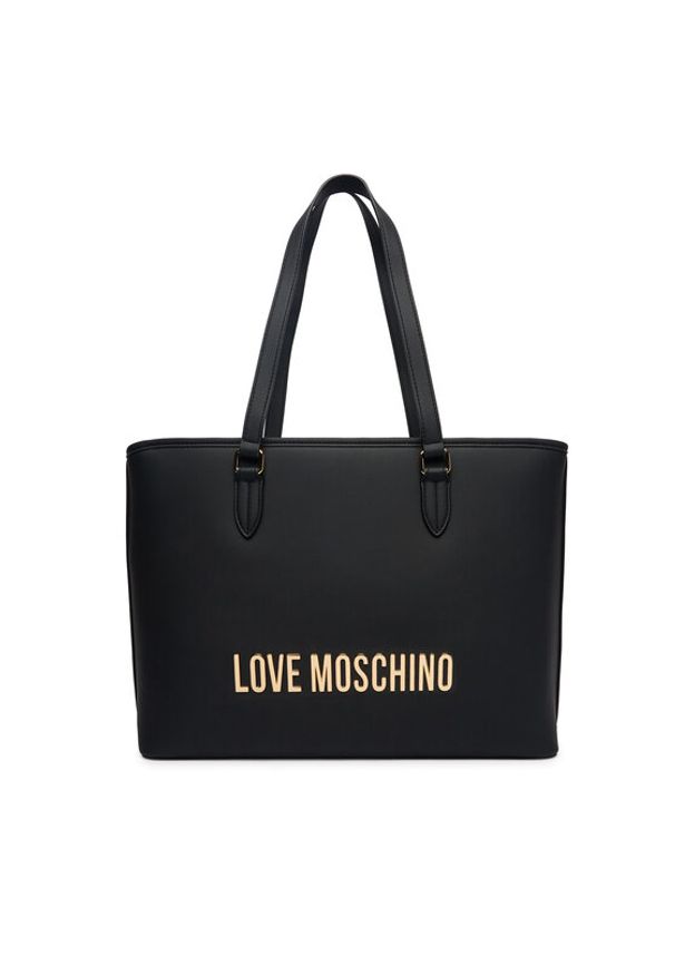Love Moschino - LOVE MOSCHINO Torebka JC4190PP1OKD0000 Czarny. Kolor: czarny. Materiał: skórzane
