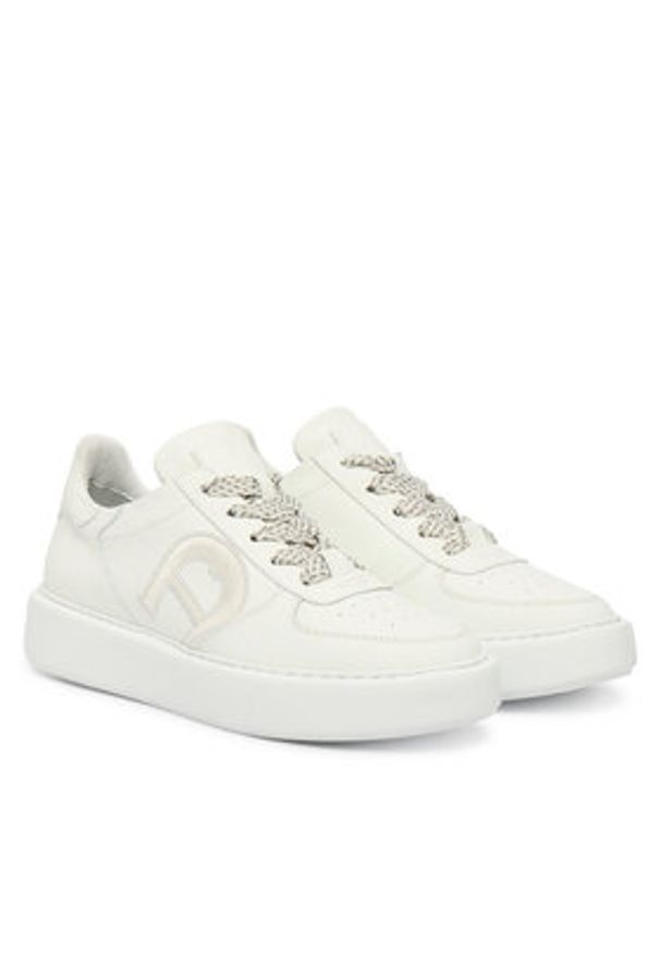 Aigner Sneakersy 1252590 Biały. Kolor: biały. Materiał: skóra