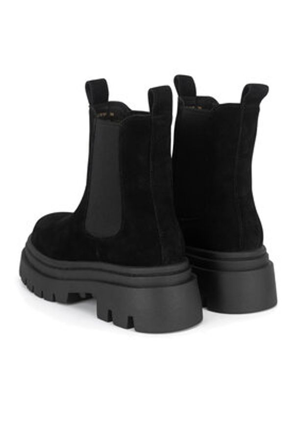 Badura Sztyblety 3C12701F Czarny. Kolor: czarny. Materiał: skóra, zamsz