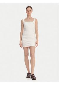 Guess Jeans Sukienka jeansowa W6GK00 D7871 Écru Regular Fit. Materiał: bawełna #2