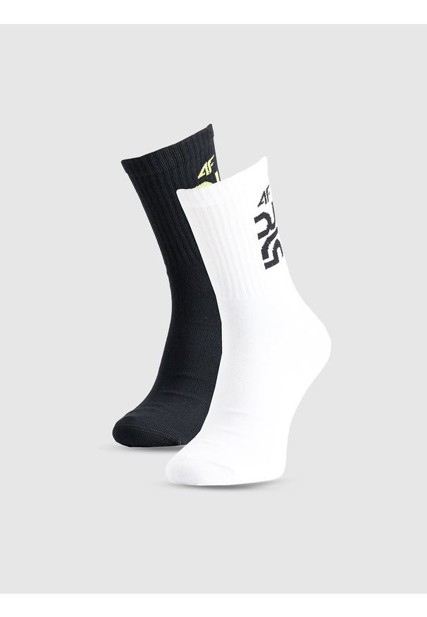 4f - 4F Skarpety casual za kostkę (2-pack) męskie 4F x Robert Lewandowski - multikolor 43-46. Kolor: wielokolorowy. Materiał: włókno, bawełna