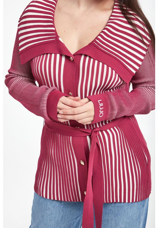 Liu Jo - Kardigan damski z paskiem LIU JO