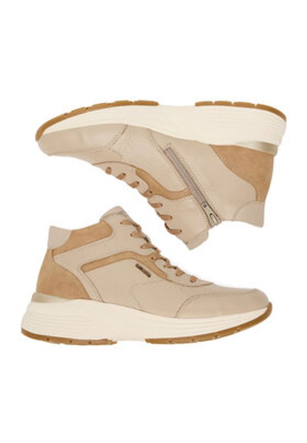 Remonte Sneakersy CEO-D6683-60 Beżowy. Kolor: beżowy. Materiał: skóra