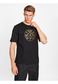 Just Cavalli T-Shirt 75OAHT09 Czarny Regular Fit. Kolor: czarny. Materiał: bawełna #1
