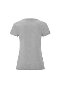 FRUIT OF THE LOOM - Koszulka Damska Iconic Heather T-shirt. Kolor: szary