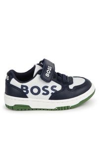 BOSS - Boss Sneakersy J50875 M Granatowy. Kolor: niebieski #5