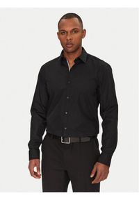 Hugo - HUGO Koszula Koey 50539808 Czarny Slim Fit. Kolor: czarny. Materiał: bawełna #1