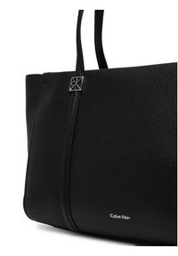 Calvin Klein Torebka Emblem Hw Pebble Tote LV04F3424G Czarny. Kolor: czarny. Materiał: skórzane #3