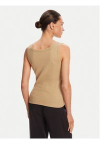 Rinascimento Top CFC0124040003 Beżowy Regular Fit. Kolor: beżowy. Materiał: bawełna #3