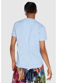 DSQUARED2 Niebieski t-shirt męski invicta cigar, Rozmiar XXL. Kolor: niebieski #3