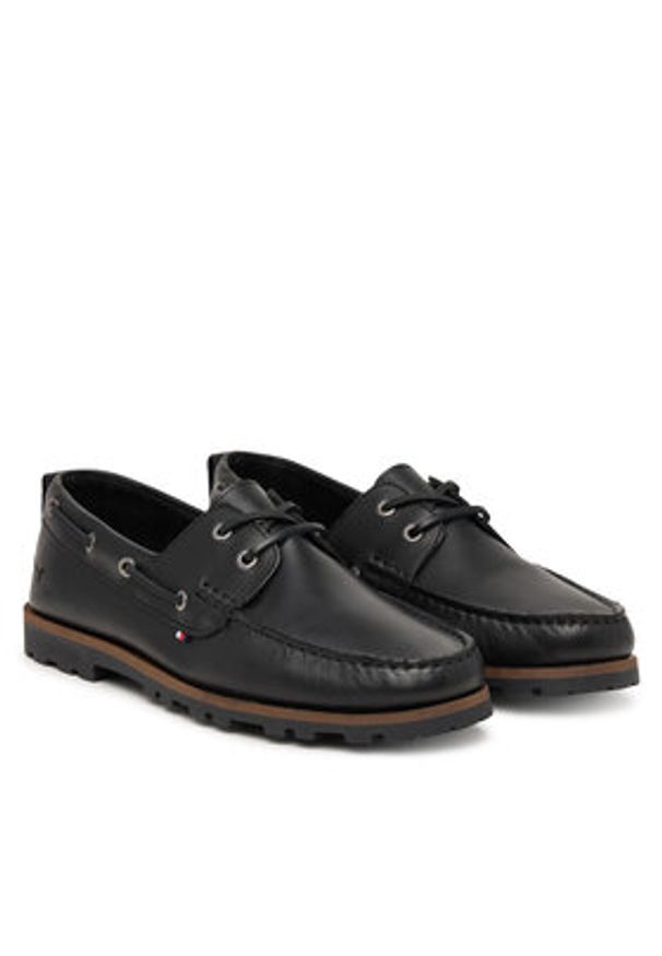 TOMMY HILFIGER - Tommy Hilfiger Mokasyny Light Lth FM0FM05746 Czarny. Kolor: czarny. Materiał: skóra