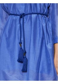 Marella Sukienka koszulowa Parodia 32211412 Niebieski Relaxed Fit. Kolor: niebieski. Materiał: bawełna. Typ sukienki: koszulowe #2