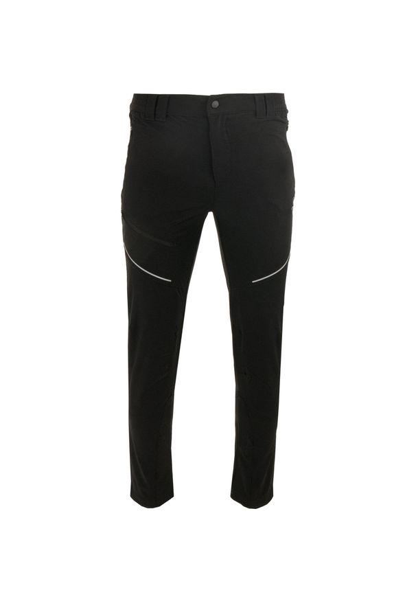 MEN'S REPUBLIC - Spodnie męskie Athl DPT Angoon – czarne, 4 kieszenie. Kolor: czarny. Sezon: lato. Sport: outdoor, turystyka piesza
