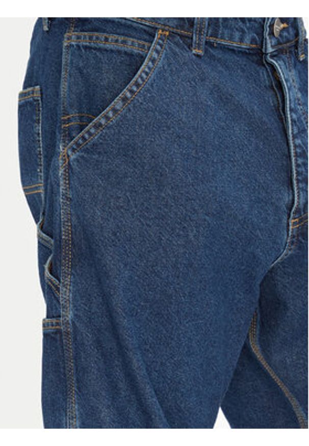 Jack & Jones Szorty jeansowe Alex 12273238 Granatowy Baggy Fit. Kolor: niebieski. Materiał: bawełna