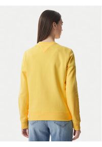 Tommy Jeans Bluza Flag DW0DW22564 Żółty jasny Regular Fit. Kolor: żółty. Materiał: bawełna #2