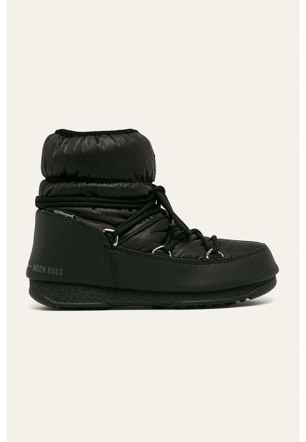 Moon Boot - Śniegowce Low Nylon Wp 2. Zapięcie: sznurówki. Kolor: czarny. Materiał: nylon