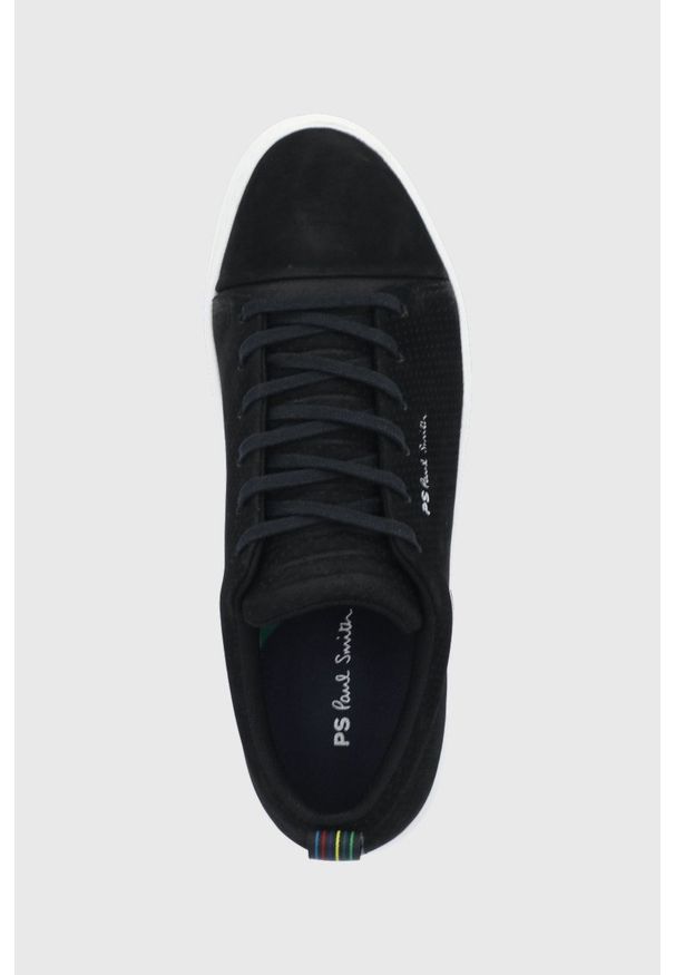 Paul Smith - Buty zamszowe. Nosek buta: okrągły. Kolor: czarny. Materiał: zamsz