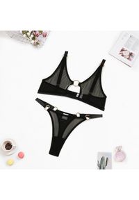 Intica - Bielizna z wycięciami z delikatnych materiałów Ardath. Kolor: czarny. Materiał: materiał