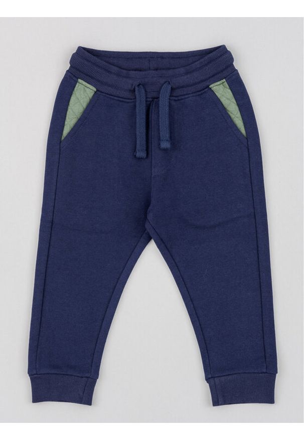Zippy Spodnie dresowe ZBBAP0401 23035 Granatowy Regular Fit. Kolor: niebieski. Materiał: bawełna