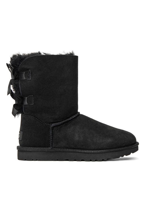 Ugg - Buty zimowe damskie UGG W Bailey Bow II (1016225-BLK). Okazja: na plażę. Kolor: czarny. Materiał: materiał. Sezon: zima. Styl: młodzieżowy