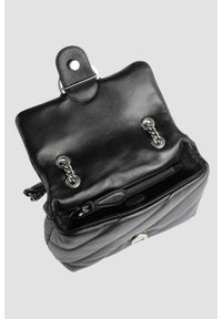 Pinko - PINKO Czarna kopertówka Love Puff Mini Cl Sheep Nappa. Kolor: czarny. Materiał: skórzane, pikowane. Styl: klasyczny, elegancki #6