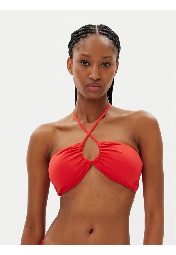 MICHAEL Michael Kors Góra od bikini MM7M327 Czerwony. Kolor: czerwony. Materiał: syntetyk