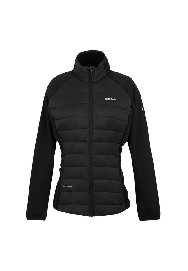 Regatta - Damska Kurtka Hybrydowa Clumber V. Kolor: czarny. Sport: turystyka piesza
